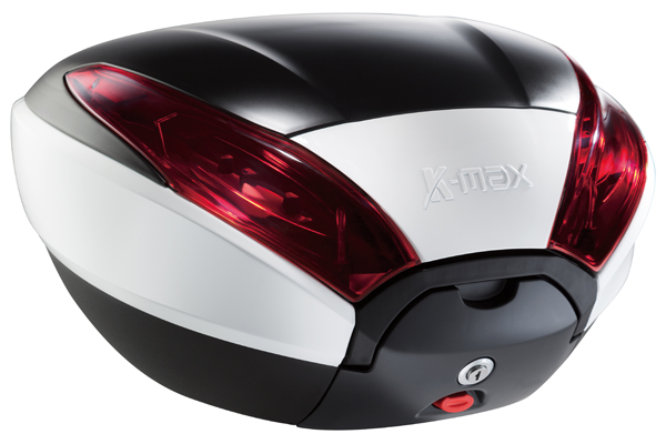K-MAX K20 汎用リアボックス 40リットル　ホワイト/ブラック プッシュオープンゲート K20R0-207-B101