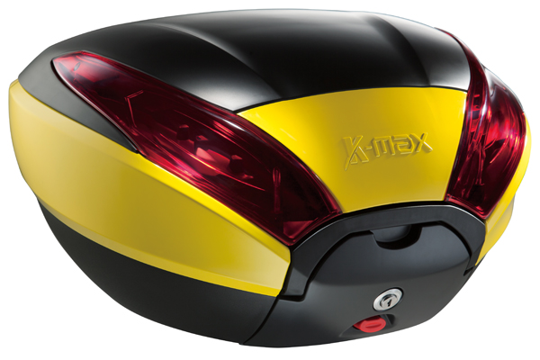 K-MAX K20 汎用リアボックス 40リットル　イエロー/ブラック プッシュオープンゲート K20R0-207-B101