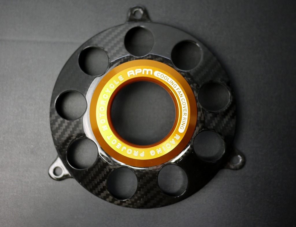 RPM サークルカーボンファンカバー　ゴールド 0501000125233106