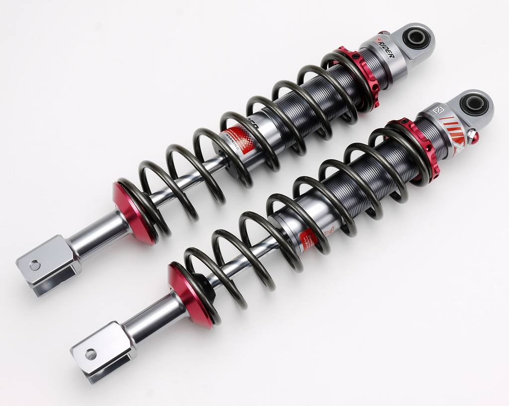 RPM BW`S125（ビーウィズ125） X-RIDER リアサスペンション 360㎜ 左右セット レッド XR-CB-BWS125-AI