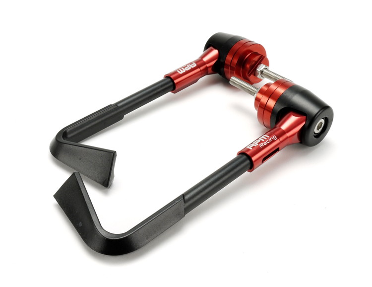 RPM PCX他、HONDA純正ハンドル用CNC アルミビレット レバーガード左右セット レッド 予備ガード付き P69-PCX-001-RD