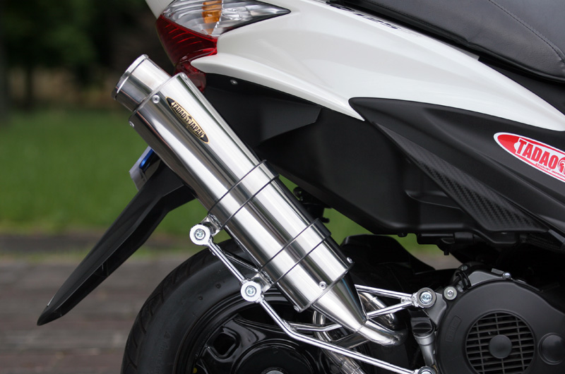 SP TADAO SP忠男マフラー　アドレス　ADDRESSV125 S ’10~ PURE SPORT ”S”　SUS　ステンレス　ゴールドエンブレム AD1-GE-03 4571117956536