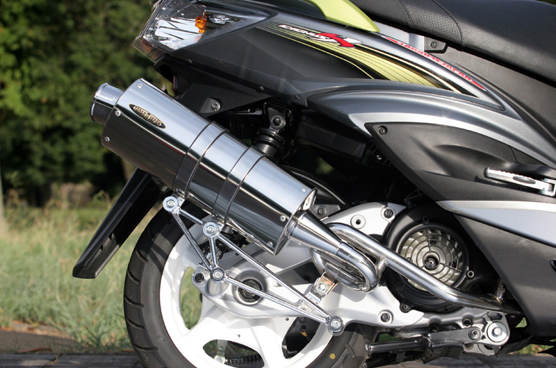SP TADAO SP忠男マフラー　シグナスX　CYGNUSX　台湾仕様’08~’12 PURE SPORT SILENT VERSION SUS　ゴールドエンブレム サイレントバージョン　ステンレス CY1-GE-11 4571117956673