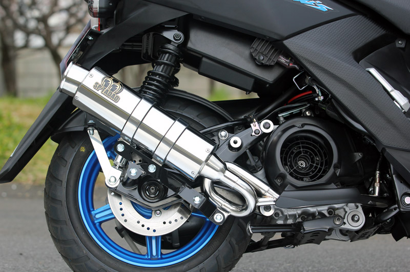 SP TADAO SP忠男マフラー 16~BW’S125 ビーウィズ (EBJ-SEA6J）　PURE SPORT　”OVAL” ゴールドエンブレム　SUS CY1-GE-51 SPT-CY1-GE-51a