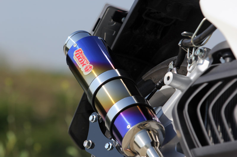 SP TADAO SP忠男マフラー　マジェスティS　MAJESTY S (JBK－SG28J)/S-MAX (SG271) 共通適合 POWER BOX FULL “R” TitanBlue マフラー MA1-PB-03 SPT-MA1-PB-03