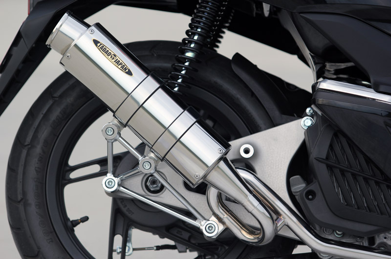 SP TADAO SP忠男マフラー　PCX125  14～(EBJ-JF56)　PURE SPORT 　”S”　ゴールドエンブレム　PC1-GE-13 SPT-PC1-GE-13a