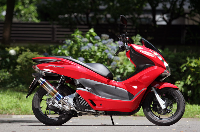 SP TADAO SP忠男マフラー　PCX150　PURE SPORT　”S”　TITAN BLUE　ゴールドエンブレム　サイレントバージョン　チタンブルー　PC1-GE-14 4571117956628
