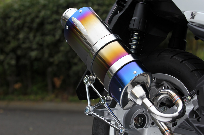 SP TADAO SP忠男マフラー　TRICITY トリシティ 125 PURE SPORT TitanBlue oval チタンブルー オーバル TR1-PS-05 SPT-TR1-PS-05