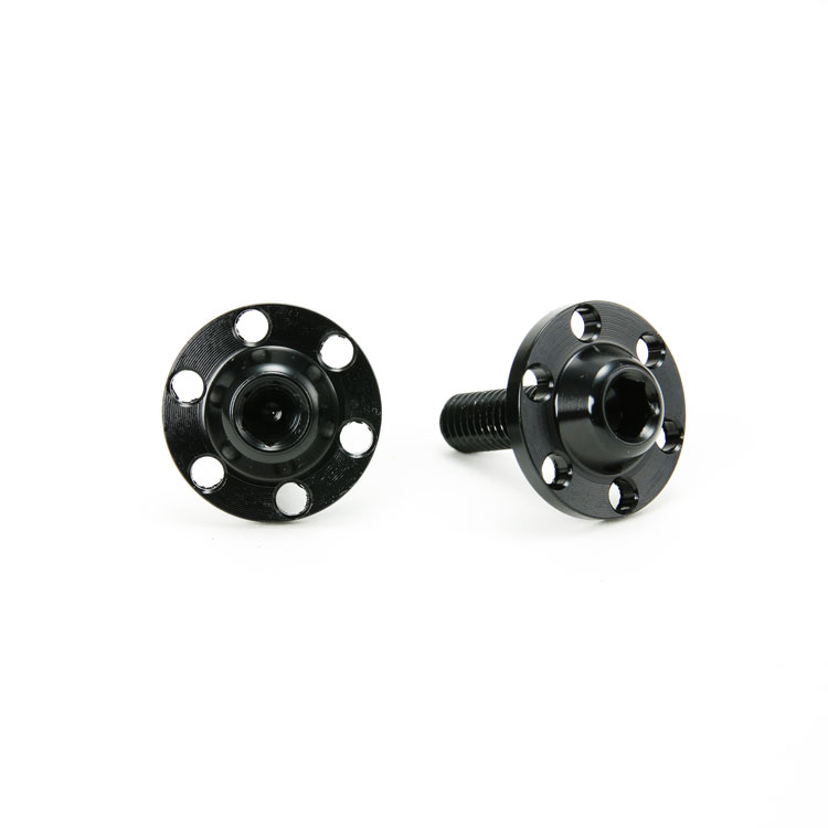 DDX アルミ ライセンス スクリュー セット ブラック M6×20mm P1.0 TA-DDX-BT001BK