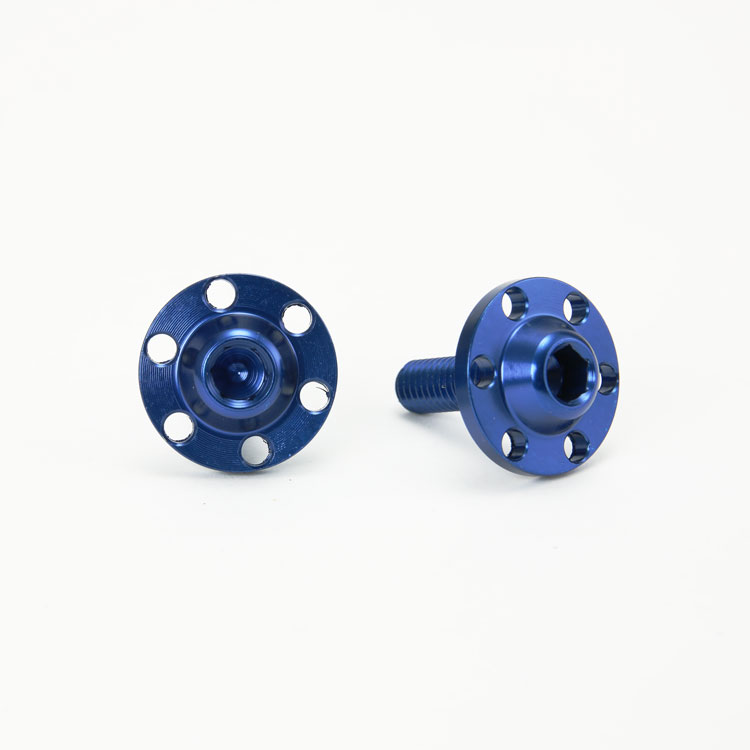 DDX アルミ ライセンス スクリュー セット ブルー M6×20mm P1.0 TA-DDX-BT001BL