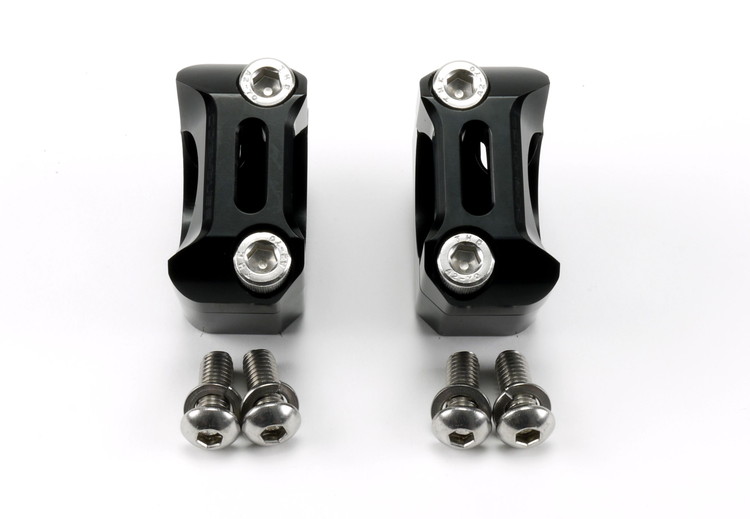 DOG HOUSE BW`S125　φ28.6mmテーパーハンドル用 ハンドルクランプセット　ブラック TA-DOG-HD001BK