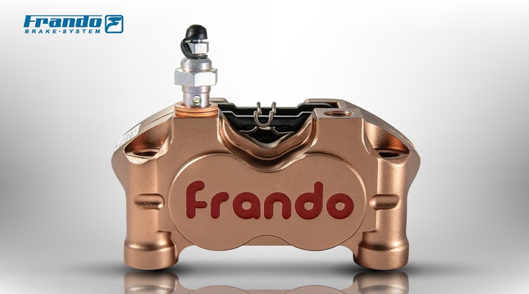 FRANDO HF-1 スモール・4ポット・ラジアルマウント・ブレーキキャリパー　チタン　 TA-FRA-BC008TI