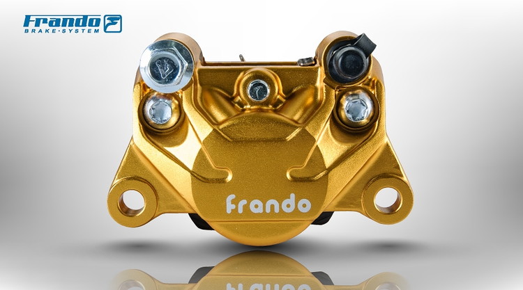 FRANDO 9GA 2ポット・ブレーキキャリパー　ゴールド　 TA-FRA-BC009GD