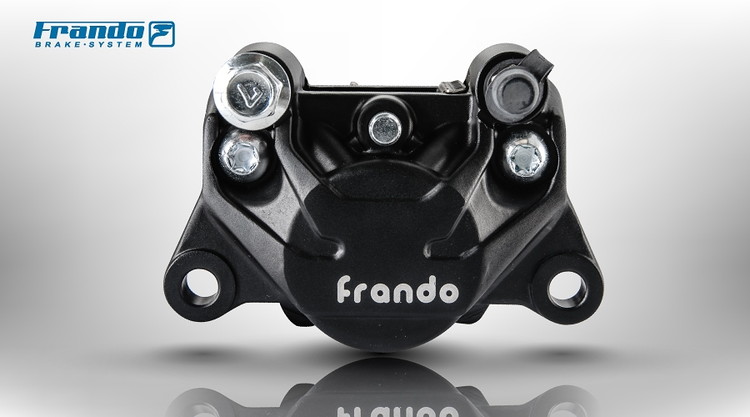 FRANDO 9GA 2ポット・ブレーキキャリパー　ハードアルマイト・ブラック　 TA-FRA-BC009HB