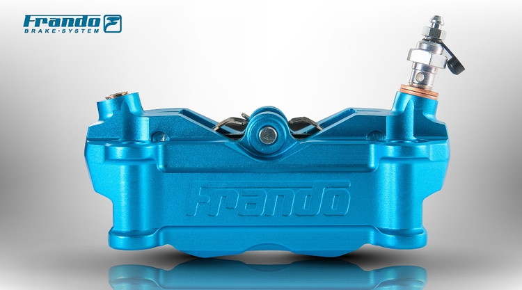 FRANDO HF-2 ビッグ・4ポット・ラジアルマウントキャリパー　ブルー　左用 TA-FRA-BC11BLL