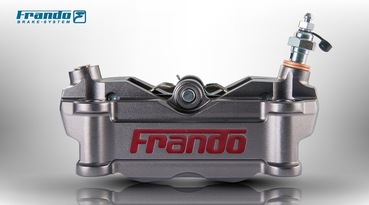 FRANDO HF-2 ビッグ・4ポット・ラジアルマウントキャリパー　グレー　右用 TA-FRA-BC11GRR