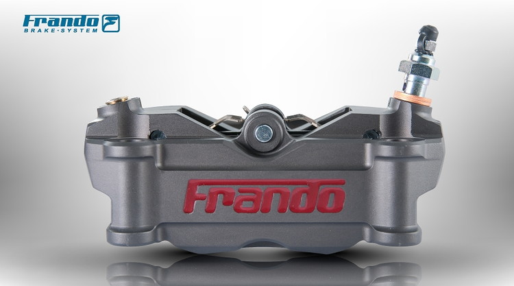 FRANDO HF-2 ビッグ・4ポット・ラジアルマウントキャリパー　ハードアルマイト　左用 TA-FRA-BC11HAL