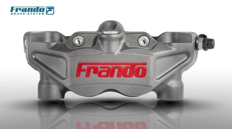 FRANDO ISI-02 ビッグ・4ポット・ラジアルマウントキャリパー　ハードアルマイト　左用 TA-FRA-BC15HAL