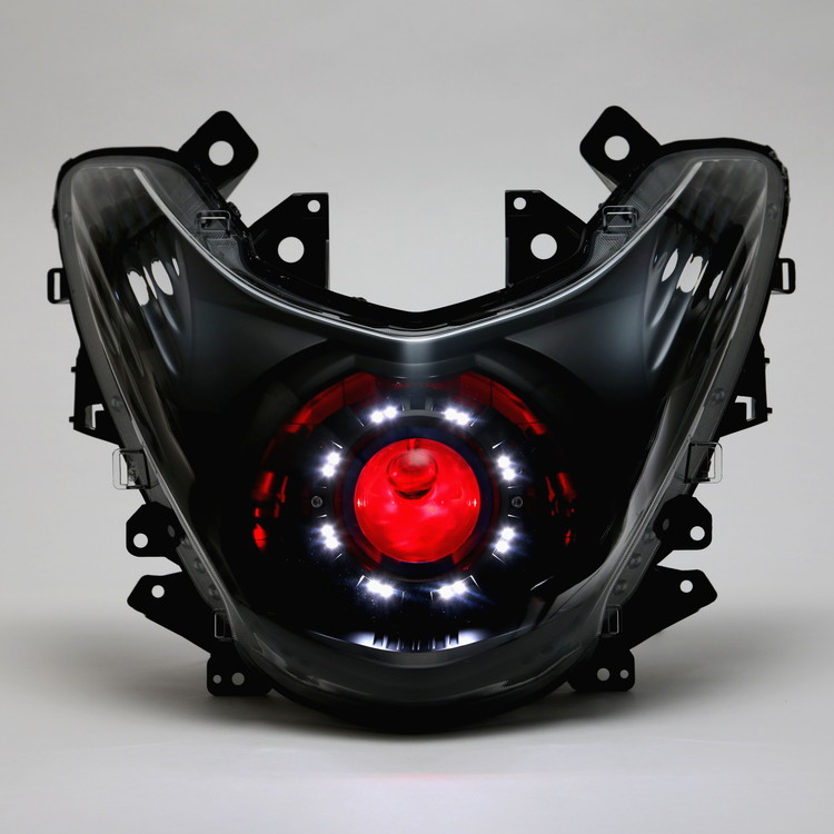 GAMMAS MAJESTY S(マジェスティＳ),SMAX 魚眼ヘッドライト HID 58W 6000Kコンプリートキット TA-GMS-HE003CO
