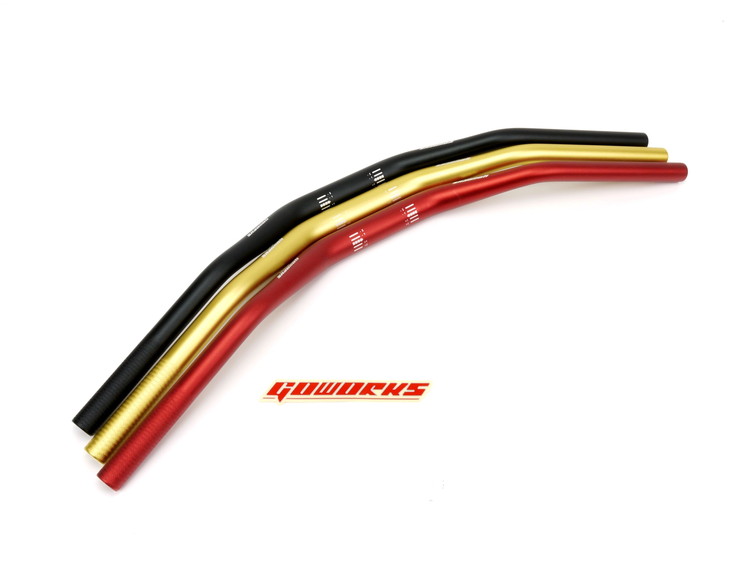 Go Works φ28.6mm アルミテーパーハンドルバー ゴールド マジェスティＳ（MAJESTY S),SMAX,BW’S125等に GW286680RD