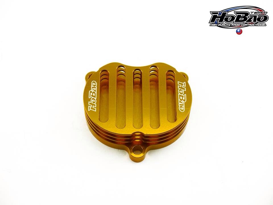 HOBAO　CNC冷却フィン付 バルブ タペットカバー ゴールド YAMAHA(ヤマハ)車用 シグナスX125、BW’S125、GTR125 TA-HBO-AY001GD