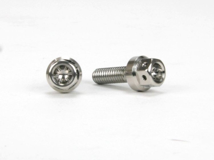 ☆Star Bolt CNC加工 ヘキサゴンヘッド　SUS マスタシリンダーキャップ用皿ボルト　M4×11mm 0007