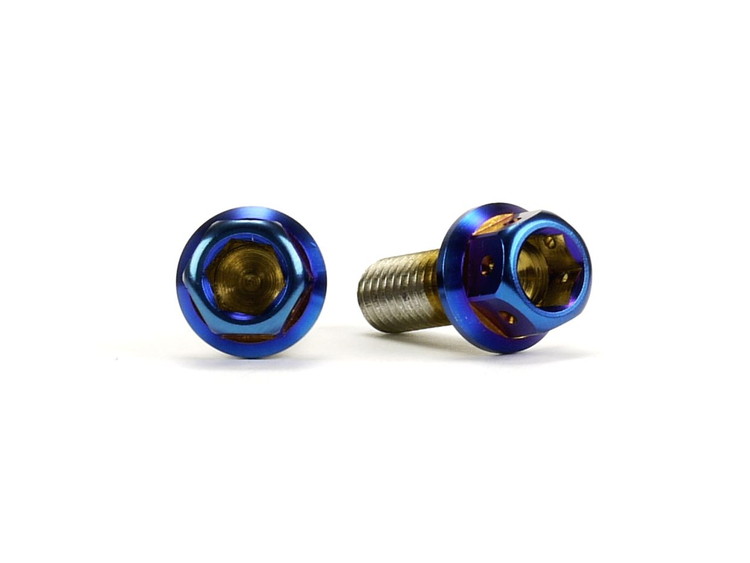 ☆Star Bolt CNC加工 ヘキサゴンヘッド　SUS PVDチタンコート ボルト　M6×15mm　P1.0mm 焼き色ブルー仕上げ 0018T