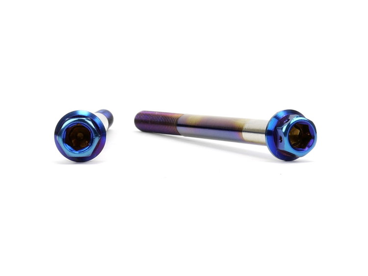 ☆Star Bolt CNC加工 ヘキサゴンヘッド　SUS PVDチタンコート ボルト　M6×70mm　P1.0mm 焼き色ブルー仕上げ 0027T