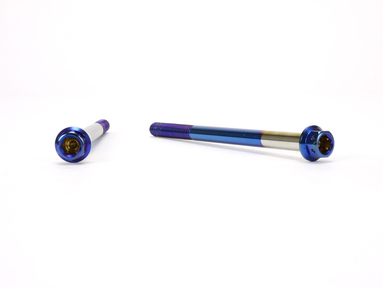 ☆Star Bolt CNC加工 ヘキサゴンヘッド　SUS PVDチタンコート ボルト　M6×90mm　P1.0mm 焼き色ブルー仕上げ 0029T