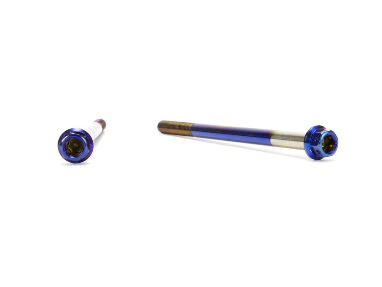 ☆Star Bolt CNC加工 ヘキサゴンヘッド　SUS PVDチタンコート ボルト　M6×100mm　P1.0mm 焼き色ブルー仕上げ 0030T