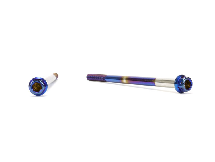 ☆Star Bolt CNC加工 ヘキサゴンヘッド　SUS PVDチタンコート ボルト　M6×105mm　P1.0mm 焼き色ブルー仕上げ 0031T