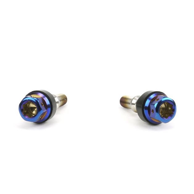 ☆Star Bolt CNC加工 ヘキサゴンヘッド　SUS PVDチタンコートボルト　M6×30mm　P1.0mm 焼き色ブルー仕上げ　シグナスＸ,GTR,BW`S　クランクケースカバー専用 0033T