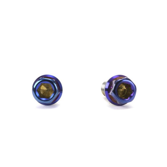 ☆Star Bolt CNC加工 ヘキサゴンヘッド　SUS PVDチタンコート ボルト　M8×15mm　P1.25mm 焼き色ブルー仕上げ 0034T