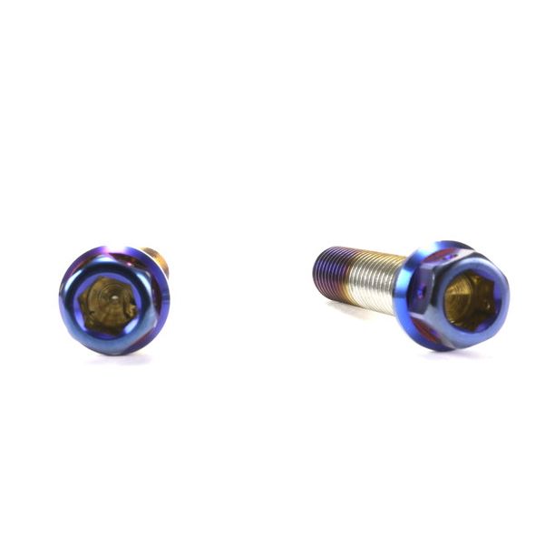 ☆Star Bolt CNC加工 ヘキサゴンヘッド　SUS PVDチタンコート ボルト　M8×35mm　P1.25mm 焼き色ブルー仕上げ 0038T