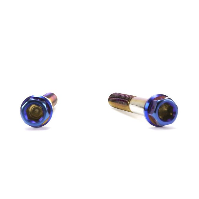 ☆Star Bolt CNC加工 ヘキサゴンヘッド　SUS PVDチタンコート ボルト　M8×50mm　P1.25mm 焼き色ブルー仕上げ 0041T