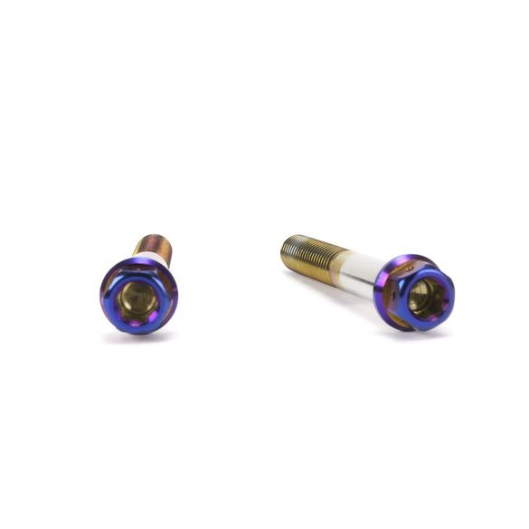 ☆Star Bolt CNC加工 ヘキサゴンヘッド　SUS PVDチタンコート ボルト　M8×55mm　P1.25mm 焼き色ブルー仕上げ 0042T