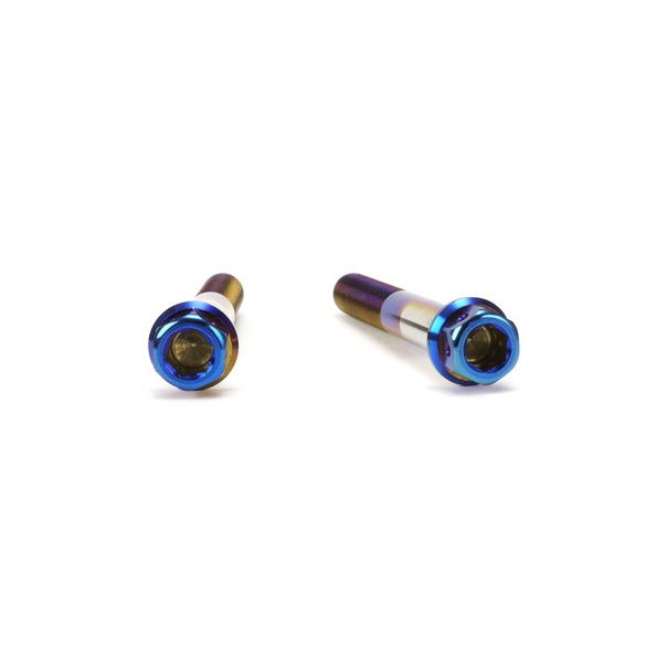 ☆Star Bolt CNC加工 ヘキサゴンヘッド　SUS PVDチタンコート ボルト　M8×60mm　P1.25mm 焼き色ブルー仕上げ 0043T