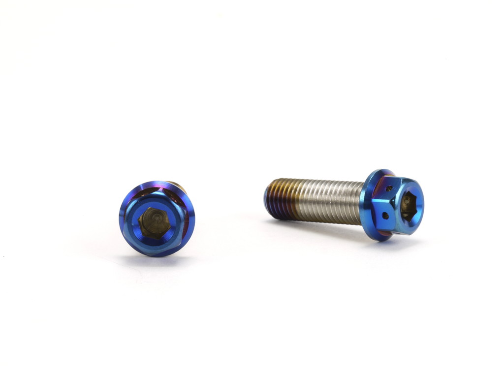 ☆Star Bolt CNC加工 ヘキサゴンヘッド　SUS PVDチタンコート ボルト　M10×30mm　P1.25mm 焼き色ブルー仕上げ 0047T