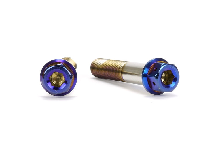 ☆Star Bolt CNC加工 ヘキサゴンヘッド　SUS PVDチタンコート ボルト　M10×50mm　P1.25mm 焼き色ブルー仕上げ 0051T