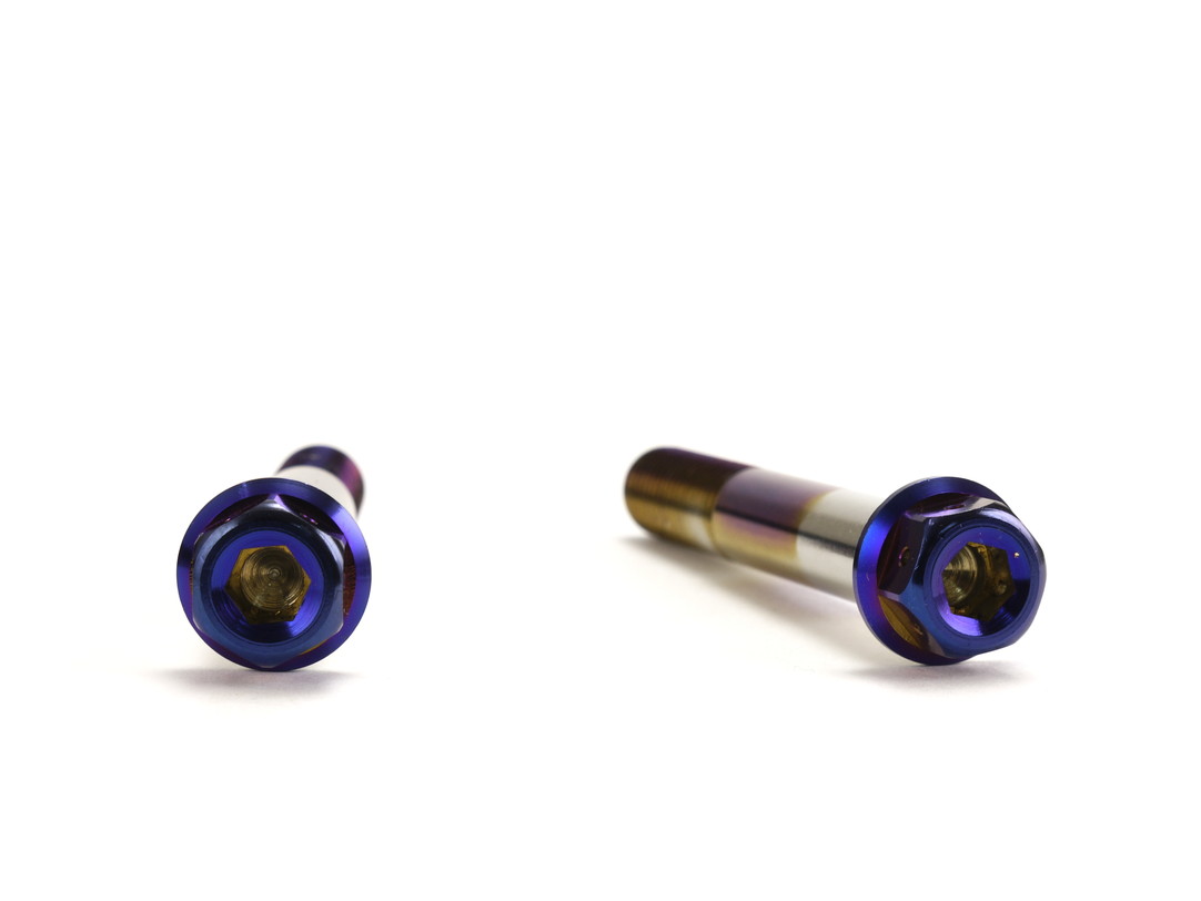 ☆Star Bolt CNC加工 ヘキサゴンヘッド　SUS PVDチタンコート ボルト　M10×70mm　P1.5mm 焼き色ブルー仕上げ 0058T