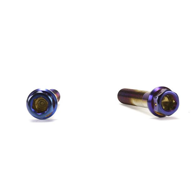 ☆Star Bolt CNC加工 ヘキサゴンヘッド　SUS ボルト PVDチタンコート逆ネジ (左ネジ）M8×40mm　P1.25mm バックミラー等に 0265T