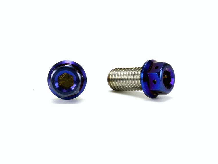 ☆Star Bolt CNC加工 ヘキサゴンヘッド　SUS PVDチタンコート ボルト　M10×20mm　P1.5mm 焼き色ブルー仕上げ 0312T