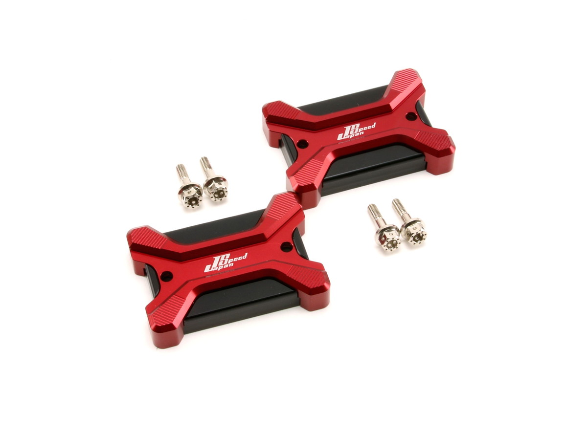 JAPAN SPEED MAJESTY S(マジェスティＳ）SMAX 用 マスターシリンダーキャップ レッド/ブラック ２個セット 0543-A001