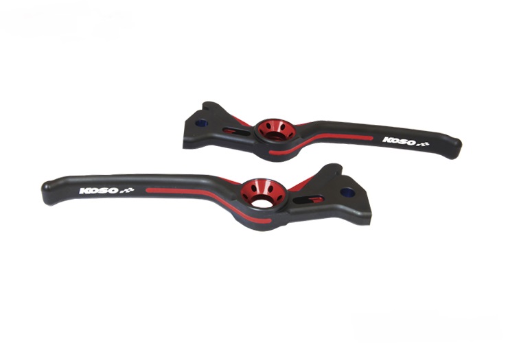 KOSO MAJESTY S(マジェスティS）4TH CYGNUS X(シグナスX ) BW’S R ホークアイブレーキレバーセット ブラック/レッド AH060KR0
