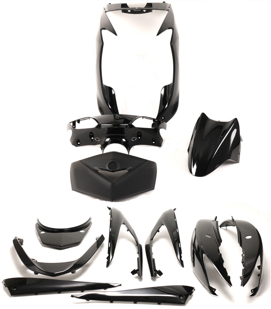 YAMAHA 3RD CYGNUS X 1MS( シグナスX 2013年式~ 1YP) 外装一式12点セット ブラック TA-KYO-CV004BK