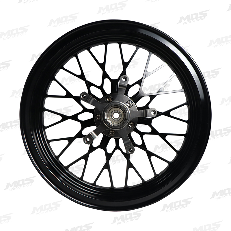 MOS マジェスティS（MAJESTY S）SMAX FORCE用鍛造14本スポークホイール 前後セット ブラック TA-MOS-WH007BK