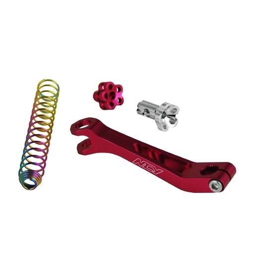 NCY　シグナス用 ロングブレーキアーム チタンカラースプリング付 レッド その他 BW’S GTRにも使用可能 TA-NCY-BA001RD