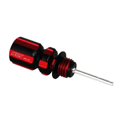 NCY 1・2・3型CYGNUS X(シグナス X)スクリュードライバー型オイルレベルゲージ レッド/ブラック TA-NCY-GA001RD