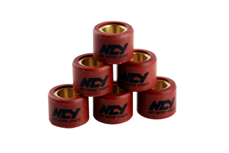 NCY ウェイトローラーセット φ18mm×14mm 9g 6個セット KYMCO,SYM,PGO 等汎用 606A02GY692