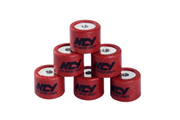 NCY ウェイトローラーセット φ15mm×12mm 9g 6個セット YAMAHA(ヤマハ）系原付等 汎用 606A02JOG92